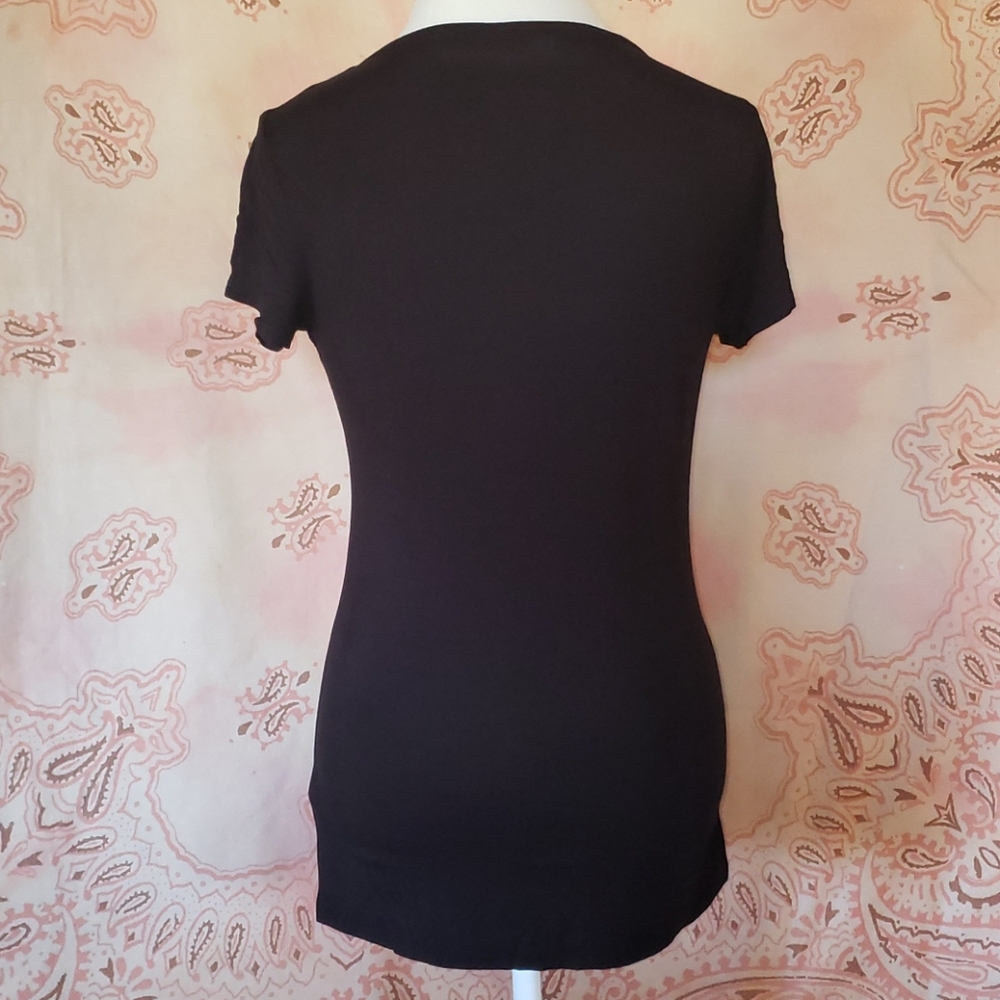 inc International Concepts Black Tee - Picture 2 of 7